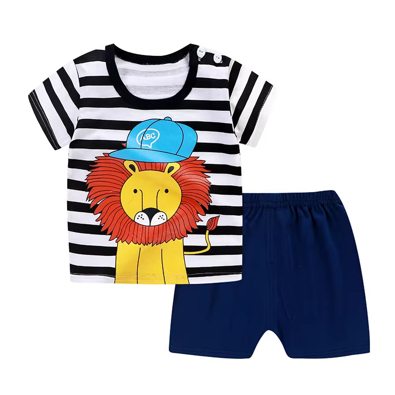 Poohvibes – Cartoon Summer Tracksuit for Little Explorers