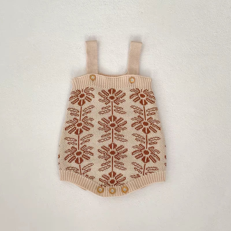 Blossomwarm – Baby Girl Jacquard Knit Coat & Harbin Set