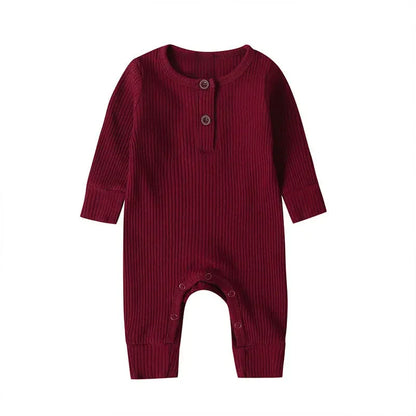 Cotton Long Sleeve Infant Romper